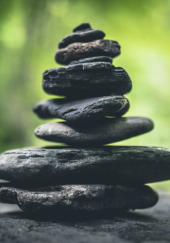 Stones stacked on top of each other.